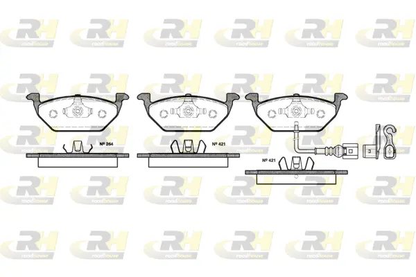 Brake Pad Set, disc brake (2633.21)