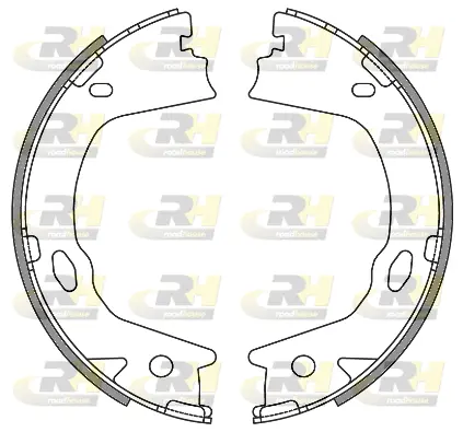 Brake Shoe, parking brake (4657.00)