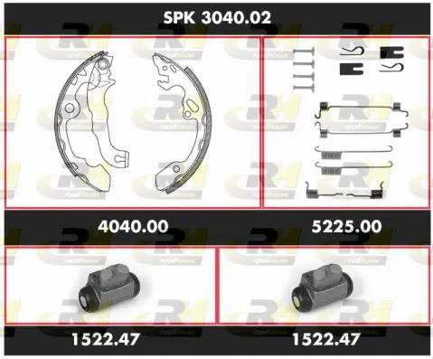 Brake Kit, drum brake (SPK 3040.02)