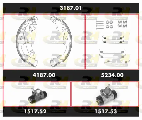 Brake Kit, drum brake (3187.01)