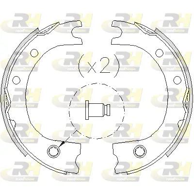 Brake Shoe, parking brake (4725.00)