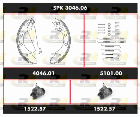 Brake Kit, drum brake (SPK 3046.06)