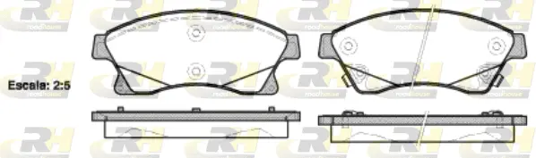 Brake Pad Set, disc brake (21431.12)