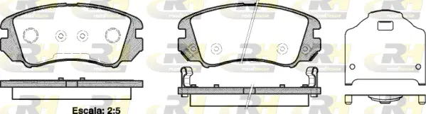 Brake Pad Set, disc brake (2953.22)