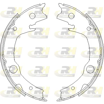 Brake Shoe, parking brake (4729.00)