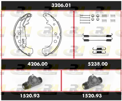 Brake Kit, drum brake (3206.01)