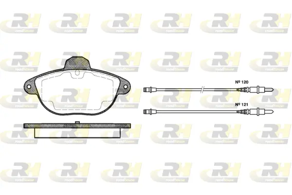 Brake Pad Set, disc brake (2608.04)