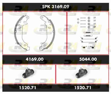 Brake Kit, drum brake (SPK 3169.09)