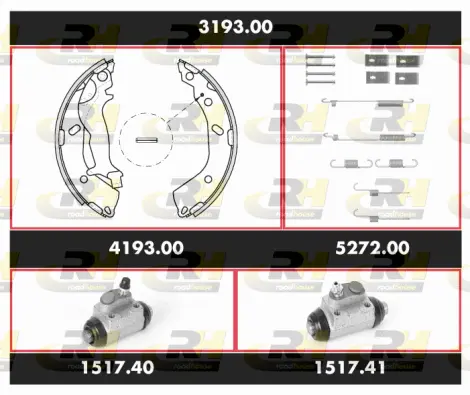 Brake Kit, drum brake (3193.00)