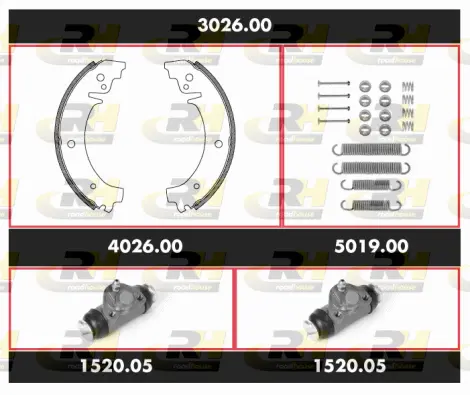 Brake Kit, drum brake (3026.00)