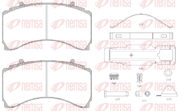 Brake Pad Set, disc brake (JSX 21479.81)