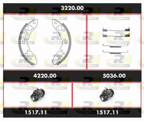 Brake Kit, drum brake (3220.00)