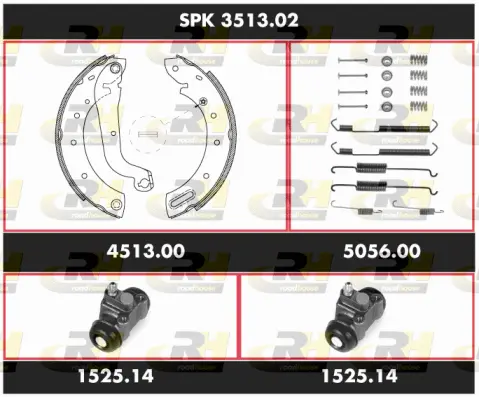 Brake Kit, drum brake (SPK 3513.02)
