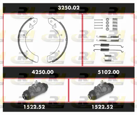 Brake Kit, drum brake (3250.02)
