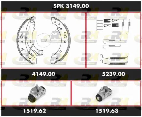 Brake Kit, drum brake (SPK 3149.00)