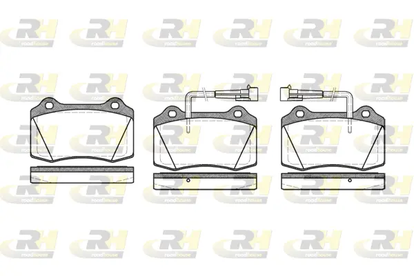 Brake Pad Set, disc brake (2434.22)