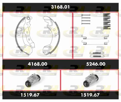 Brake Kit, drum brake (3168.01)