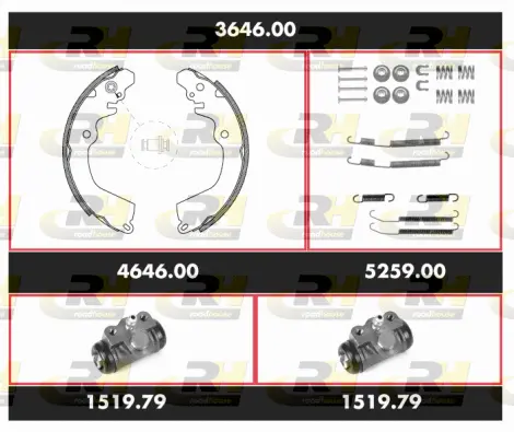 Brake Kit, drum brake (3646.00)