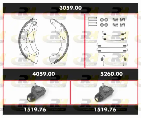 Brake Kit, drum brake (3059.00)