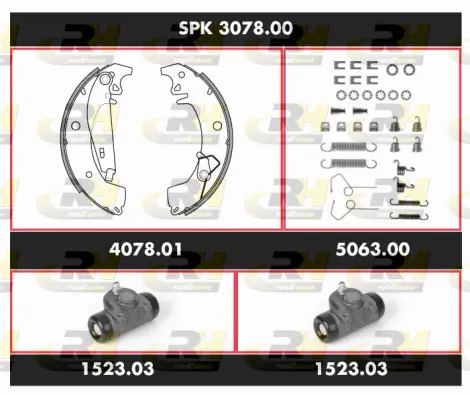 Brake Kit, drum brake (SPK 3078.00)