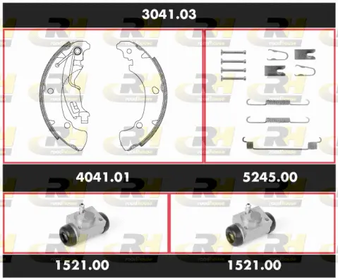 Brake Kit, drum brake (3041.03)