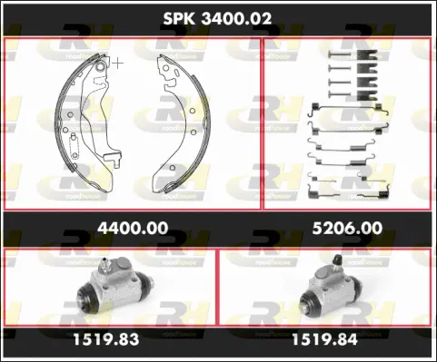 Brake Kit, drum brake (SPK 3400.02)