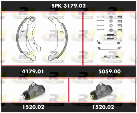 Brake Kit, drum brake (SPK 3179.02)