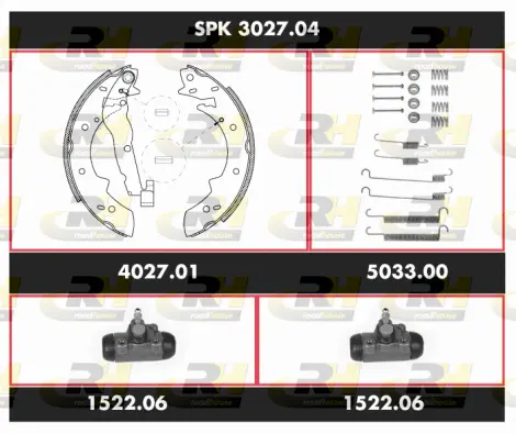Brake Kit, drum brake (SPK 3027.04)