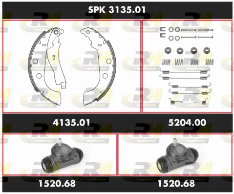 Brake Kit, drum brake (SPK 3135.01)