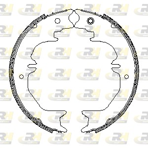 Brake Shoe, parking brake (4540.00)