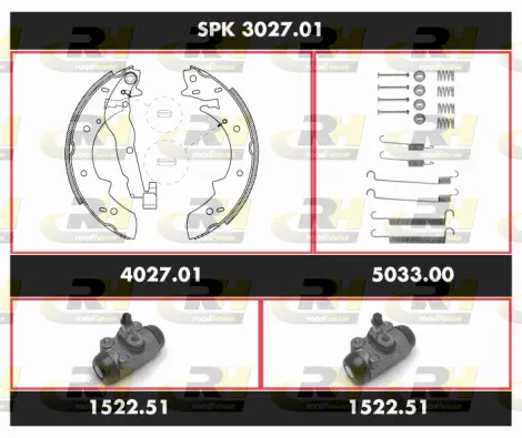 Brake Kit, drum brake (SPK 3027.01)