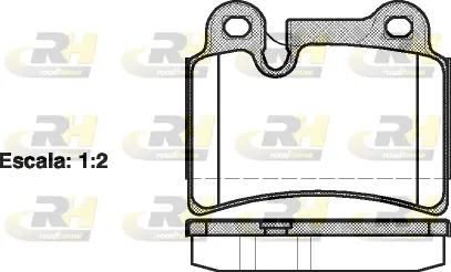 Brake Pad Set, disc brake (21240.00)