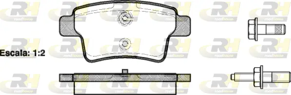 Brake Pad Set, disc brake (21241.00)