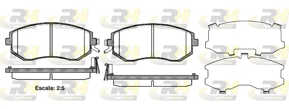 Brake Pad Set, disc brake (2951.04)