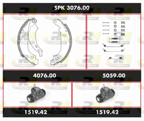 Brake Kit, drum brake (SPK 3076.00)