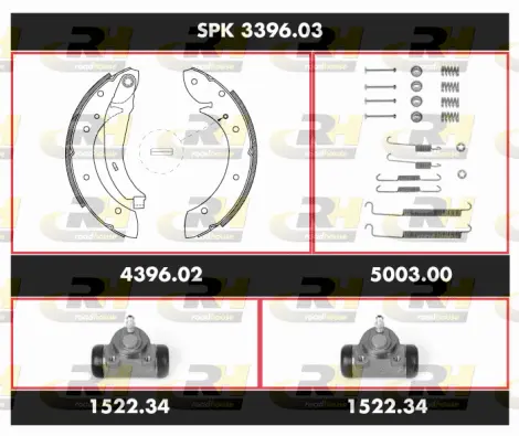 Brake Kit, drum brake (SPK 3396.03)