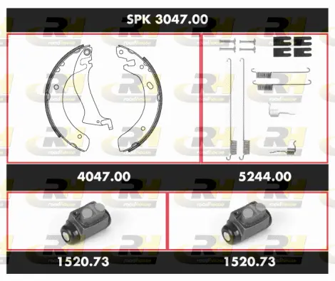 Brake Kit, drum brake (SPK 3047.00)