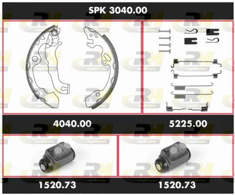 Brake Kit, drum brake (SPK 3040.00)