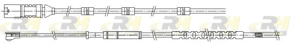 Warning Contact, brake pad wear (001189)
