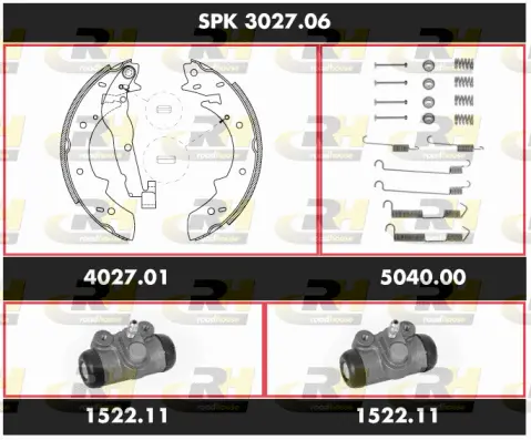 Brake Kit, drum brake (SPK 3027.06)