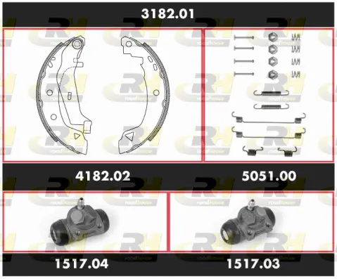 Brake Kit, drum brake (SPK 3182.01)