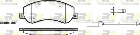 Brake Pad Set, disc brake (21250.02)