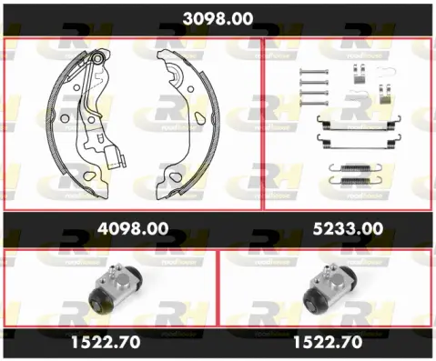 Brake Kit, drum brake (3098.00)