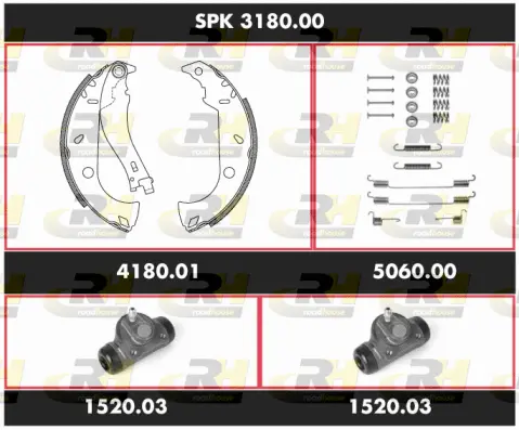 Brake Kit, drum brake (SPK 3180.00)