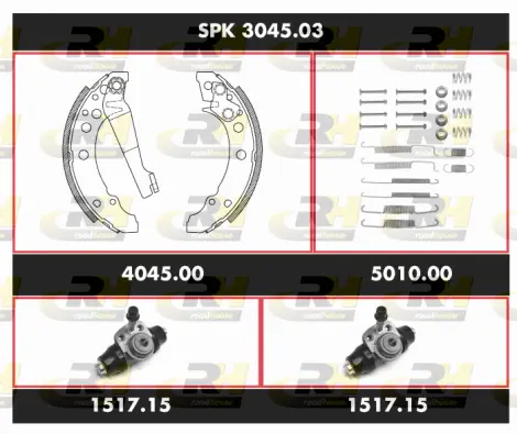 Brake Kit, drum brake (SPK 3045.03)