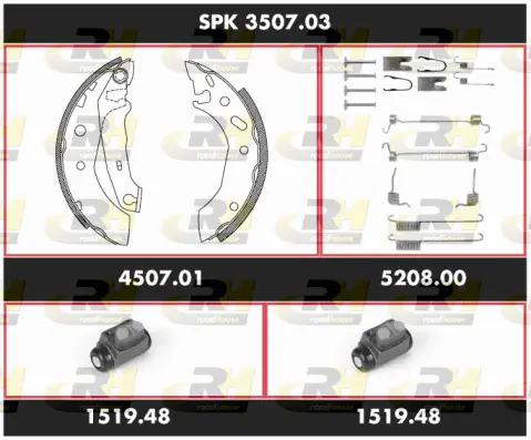 Brake Kit, drum brake (SPK 3507.03)