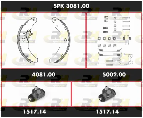 Brake Kit, drum brake (SPK 3081.00)
