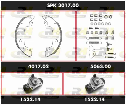 Brake Kit, drum brake (SPK 3017.00)