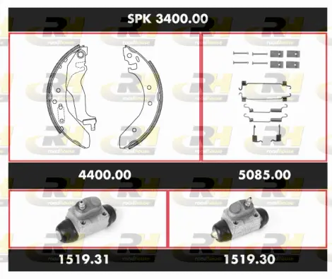 Brake Kit, drum brake (SPK 3400.00)