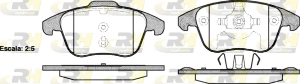 Brake Pad Set, disc brake (21249.00)